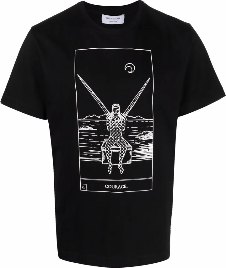 Courage card-print T-shirt