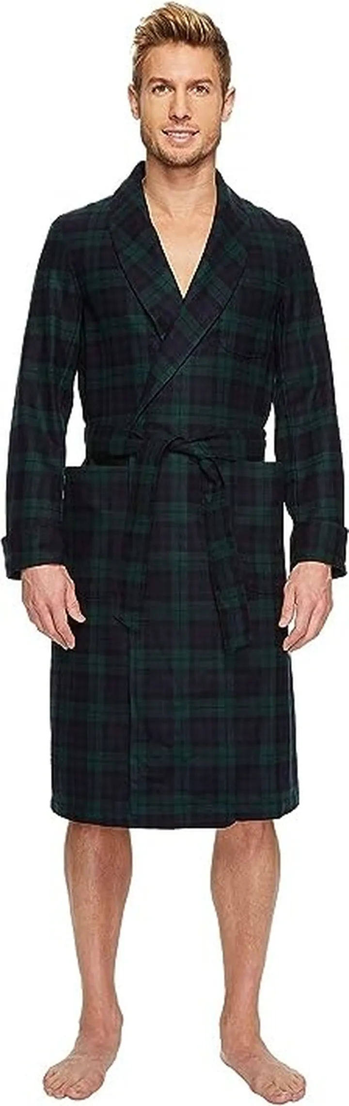 Pendleton Lounge Robe (Black Watch Tartan) Men's Robe