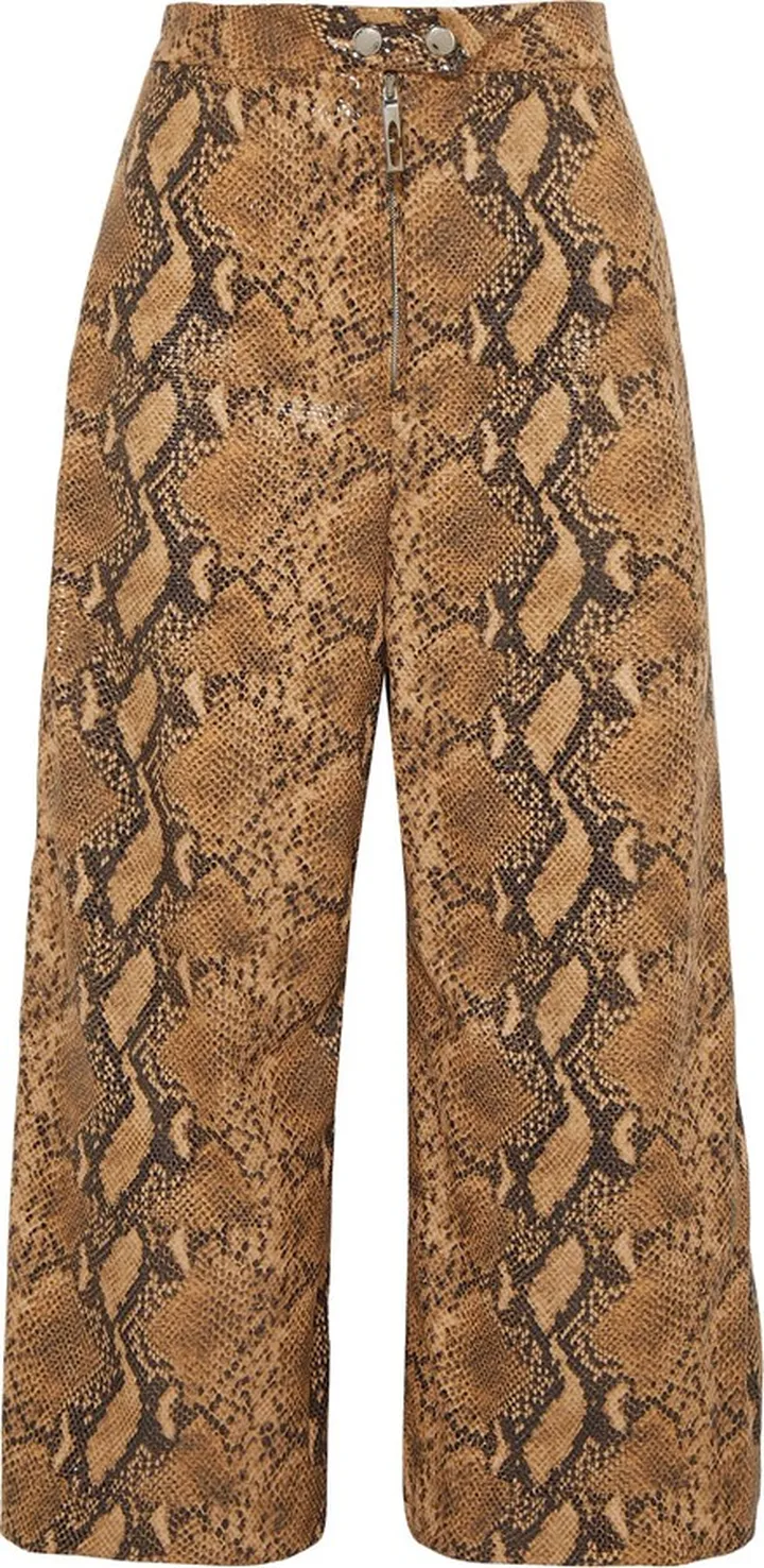 Cropped Pants Camel