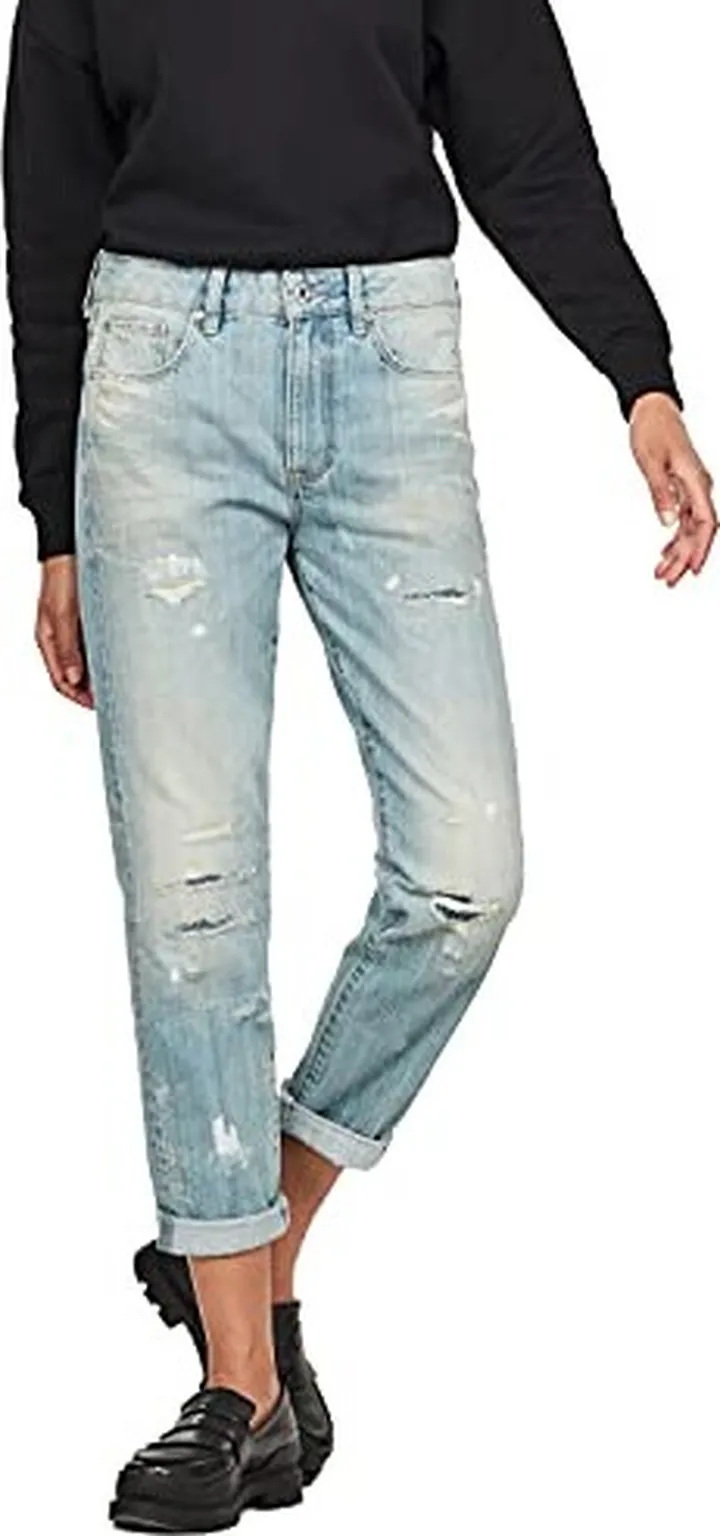 G-Star Raw Women's 3301 Mid Rise Boyfriend Fit Jeans
