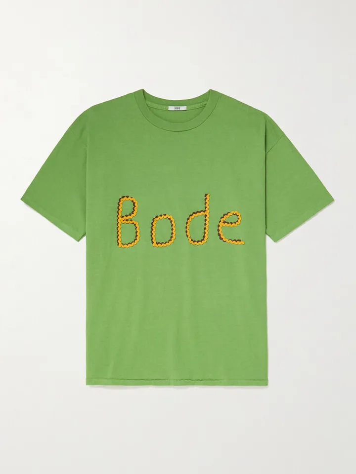 Ric Rac-Trimmed Cotton-Jersey T-Shirt