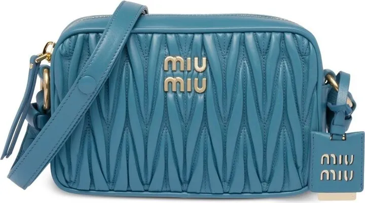 Matelassé nappa leather shoulder bag