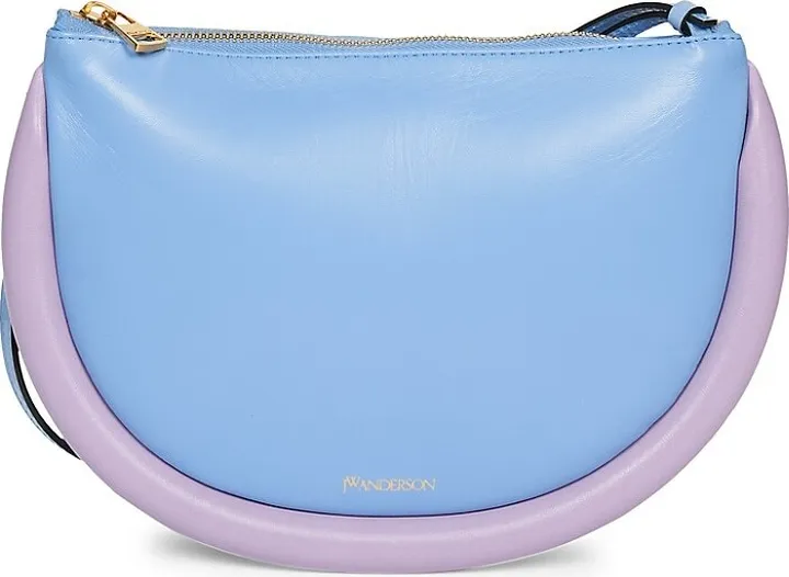 The Bumper Moon Colorblock Leather Shoulder Bag