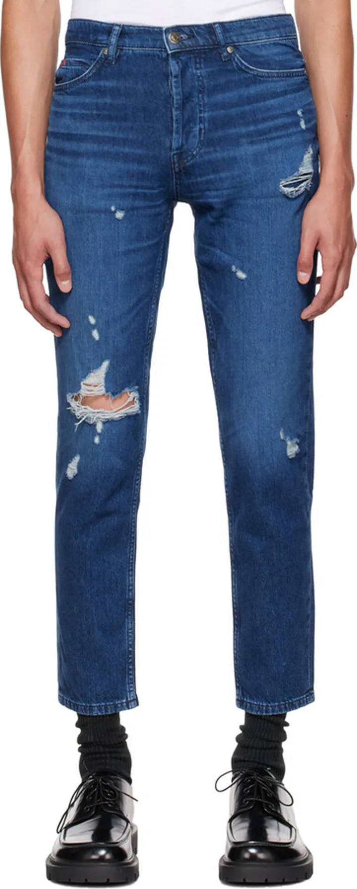 Hugo Blue Distressed Jeans