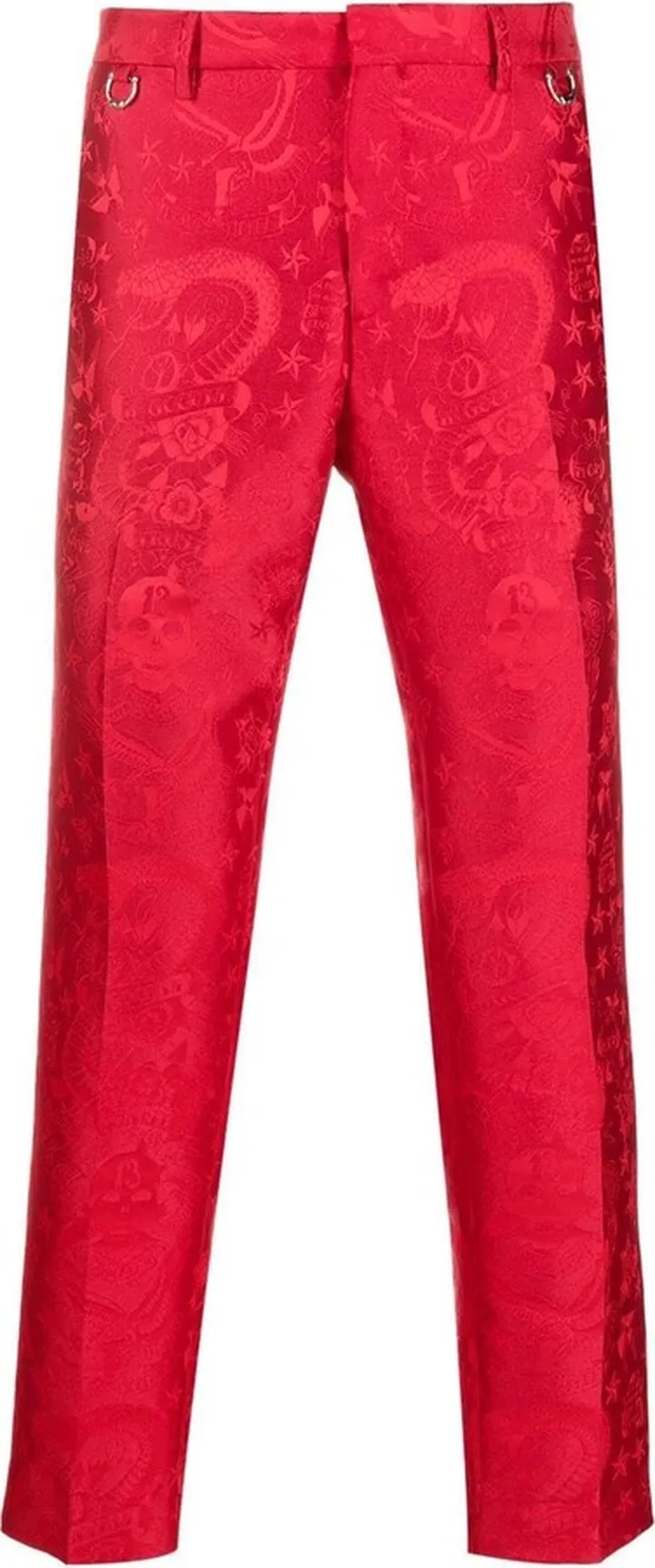 Jacquard Slim-Cut Trousers