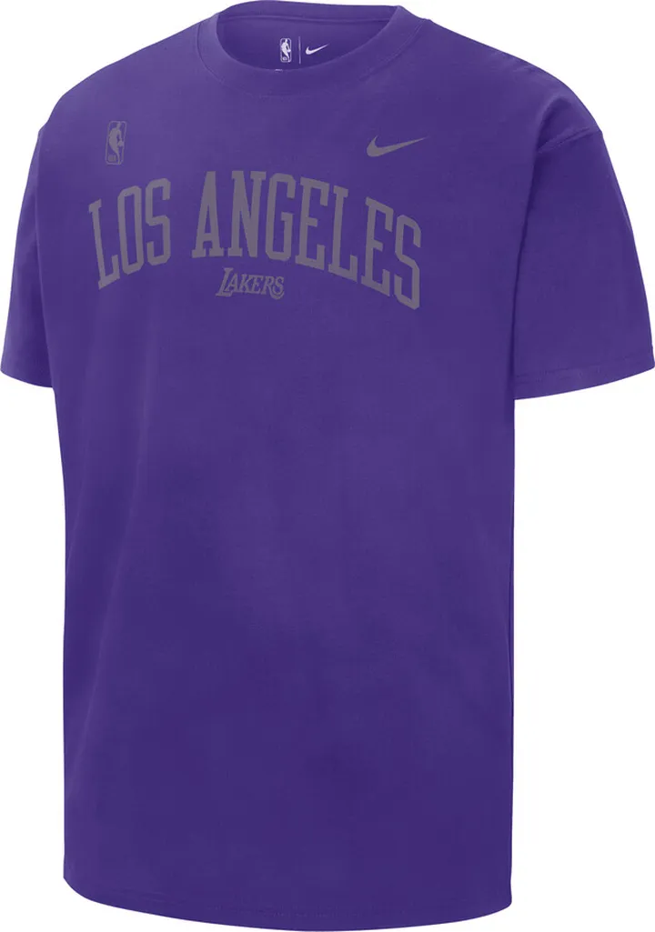 Los Angeles Lakers Courtside Max 90 Nike Men's NBA T-Shirt in Purple