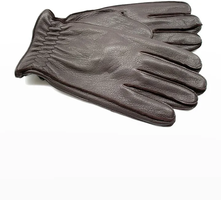 Men's Cashmere-Lined Leather Gloves
