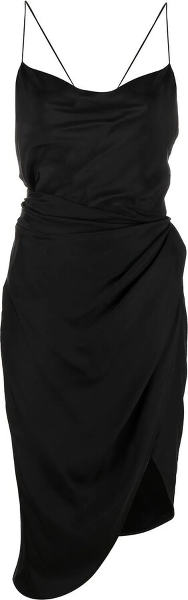 Split Hem Silk Dress