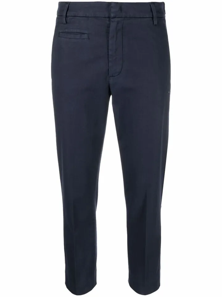 Cropped Slim-Fit Trousers