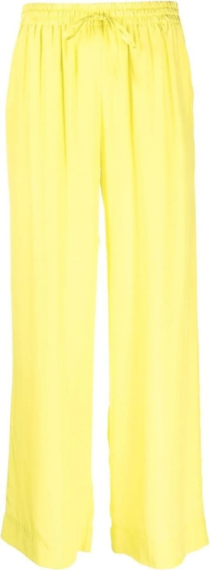 Straight-Leg Silk Trousers