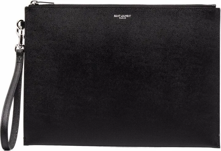 Logo Zipped Clutch