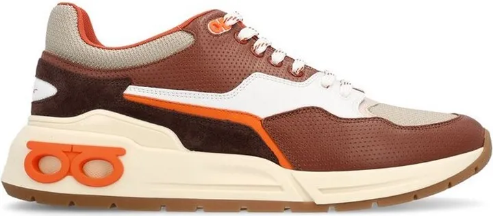 Salvatore Ferragamo Panelled Lace-Up Sneakers