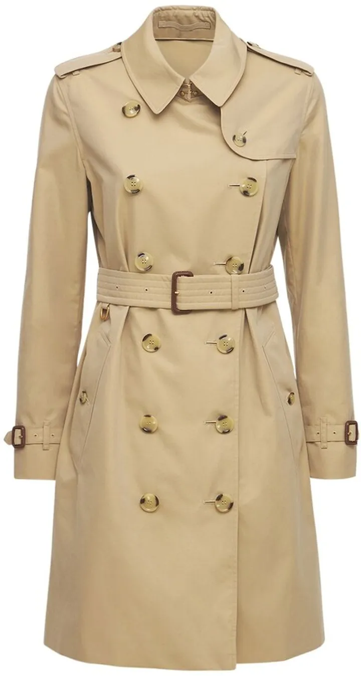 Mid-length Kensington canvas trench coat