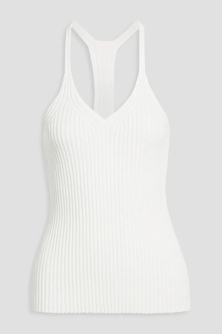 Ribbed-knit tank