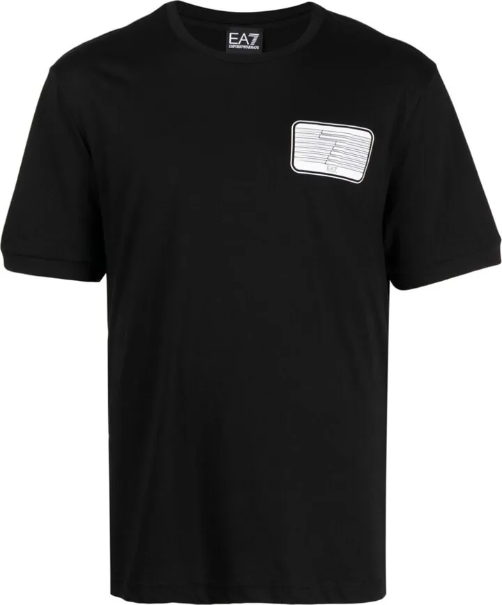 logo-patch cotton T-shirt