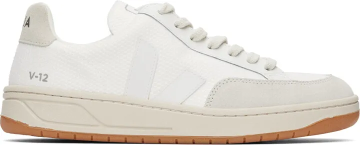 VEJA White V-12 B-Mesh Sneakers