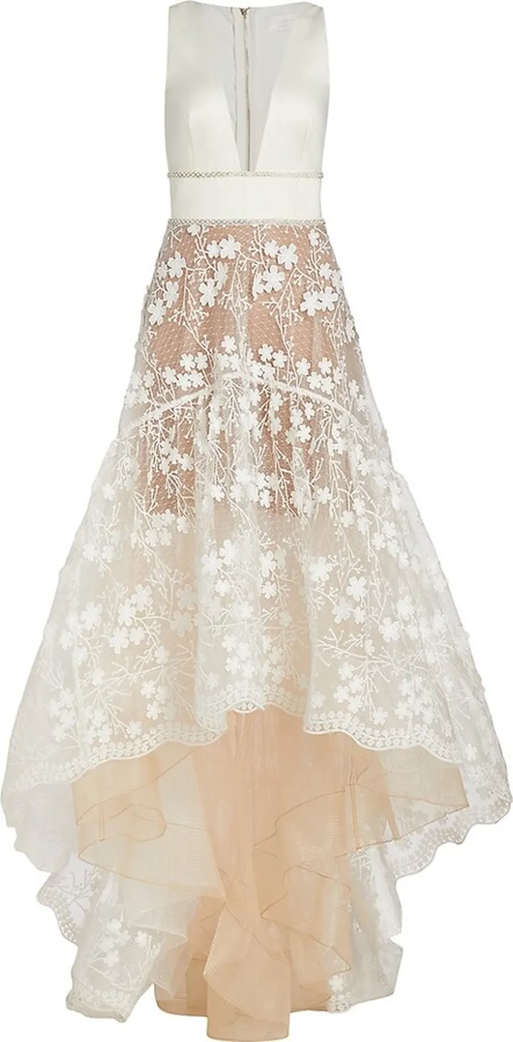 Fiona High-Low Lace Gown