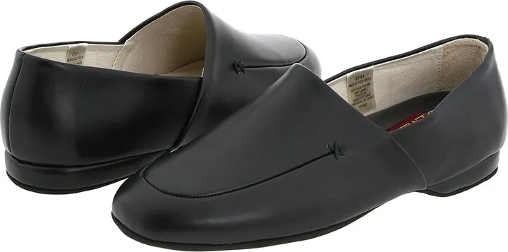 L.B. Evans Duke Opera (Black Leather) Men's Slippers