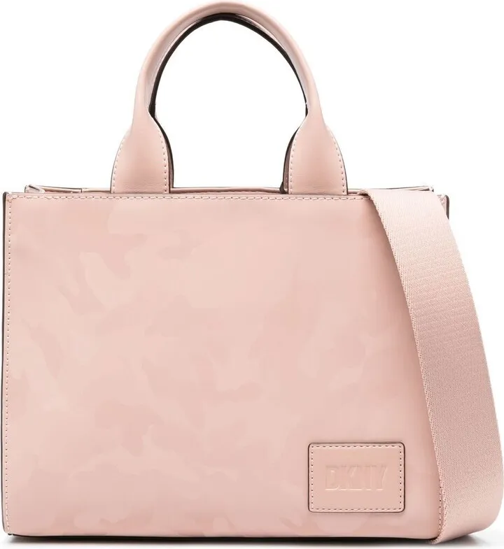 Camouflage-Print Leather Tote Bag