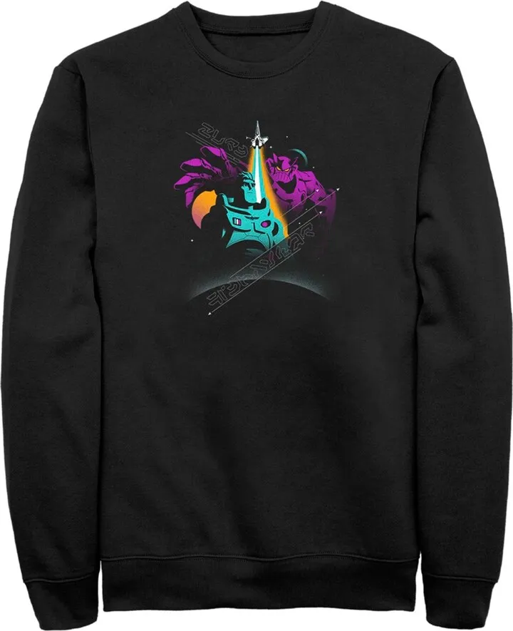 Men's Lightyear Buzz and Zurg Sweatshirt - Black - 2X Large