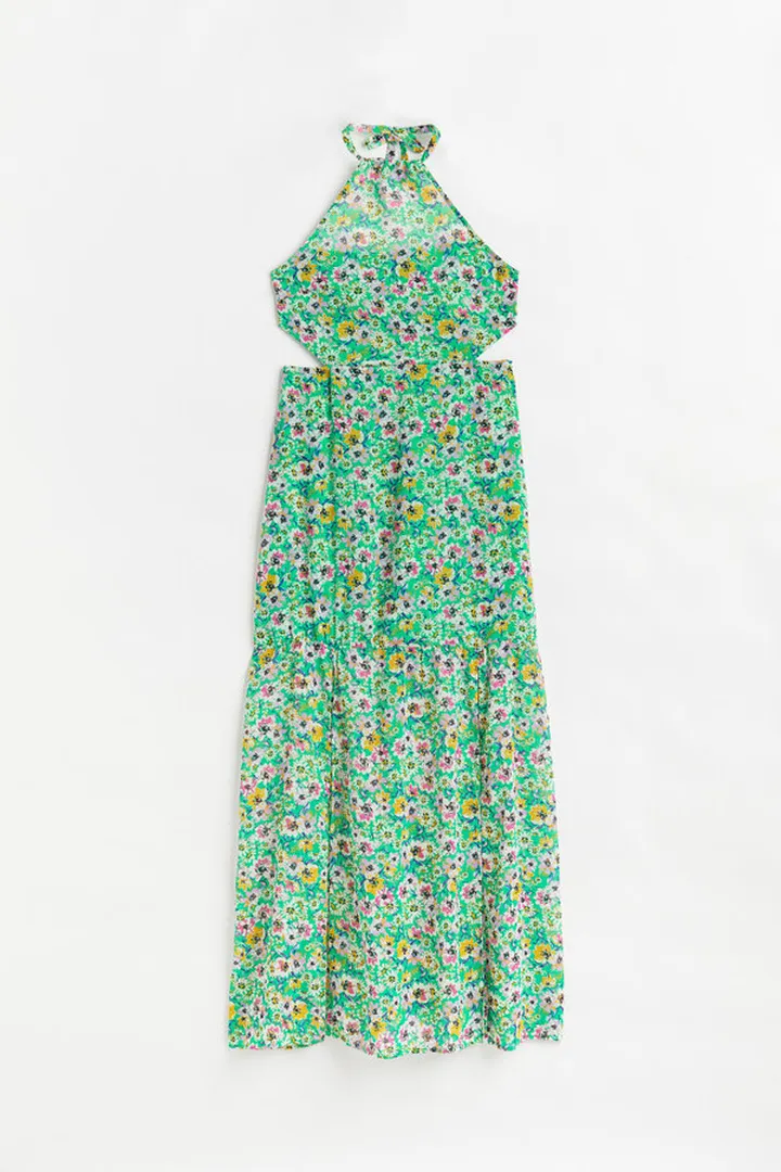 Open-backed Chiffon Dress