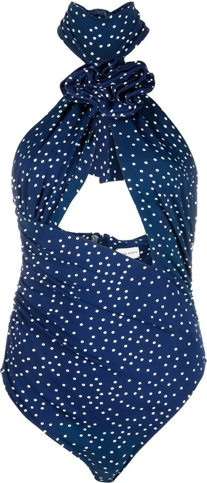 Polka-Dot Halterneck Top