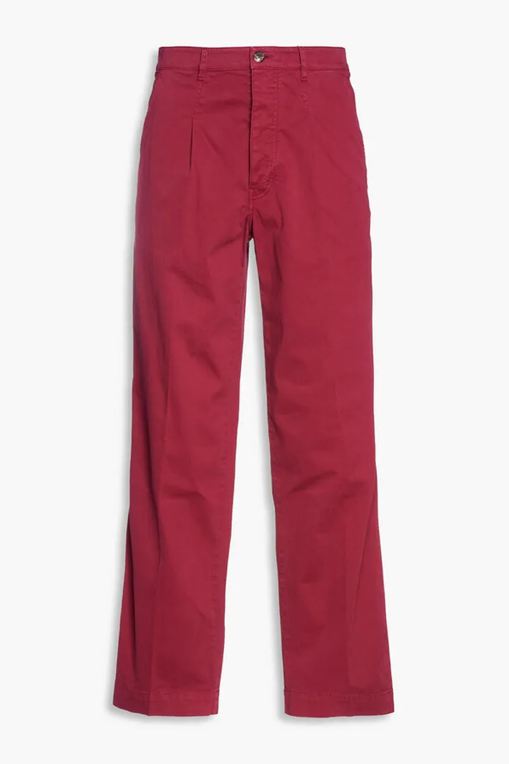 Cotton-blend twill chinos