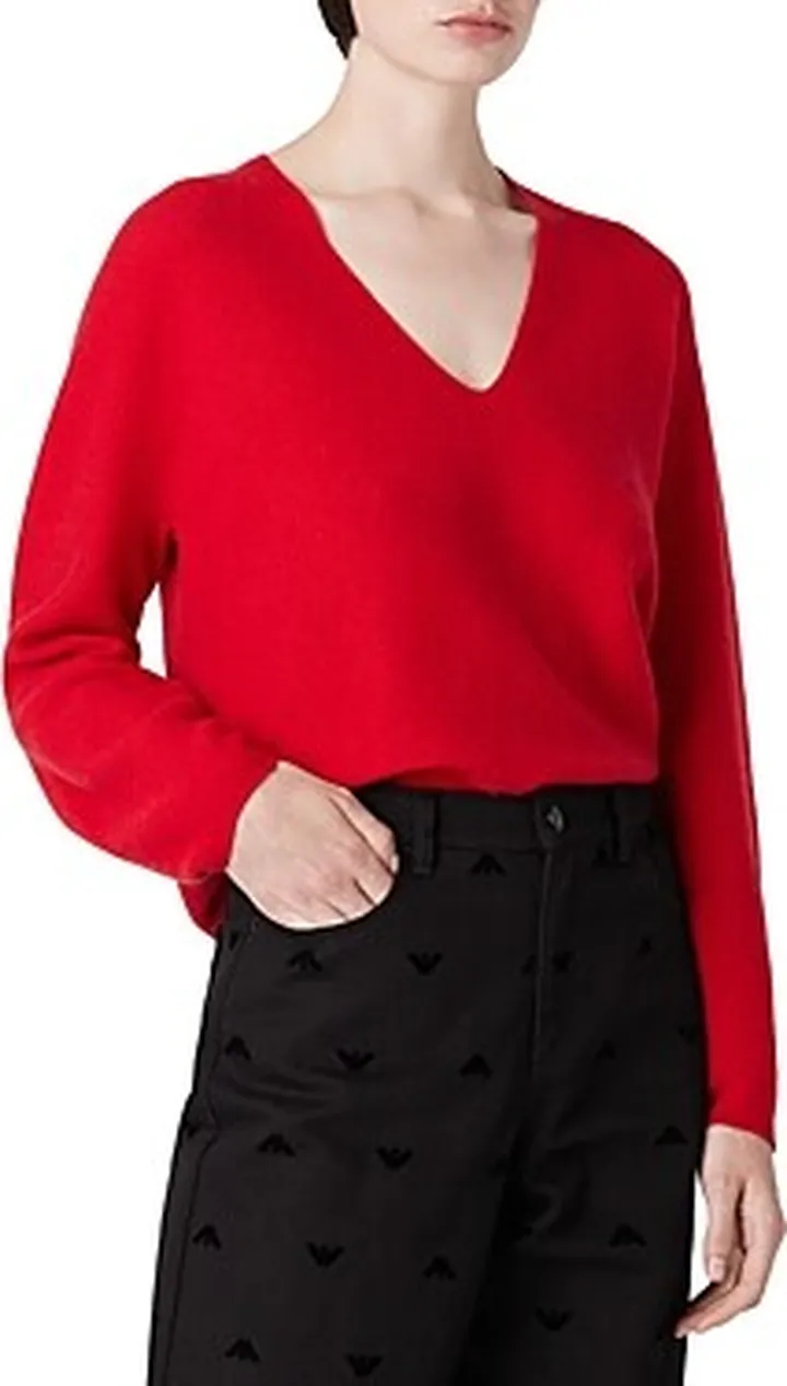 Emporio Armani Wool & Cashmere V Neck Sweater