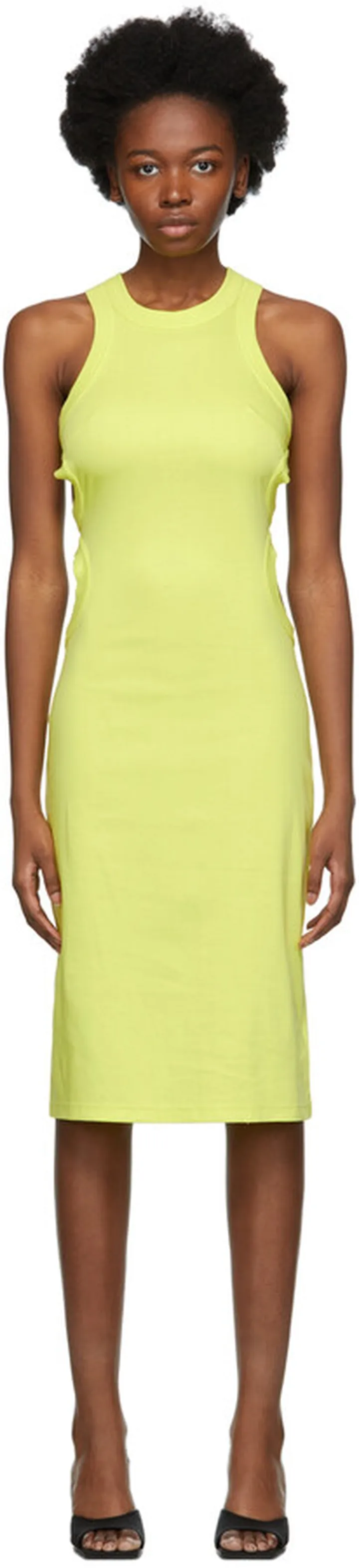 Dion Lee Green Jersey Tank Dress