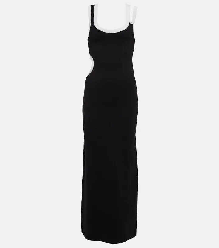 Evalina cutout knit maxi dress