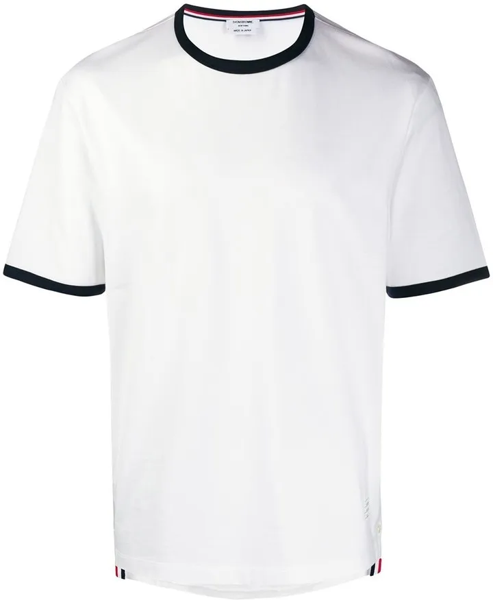 contrasting-trim T-shirt