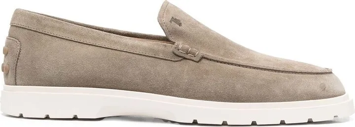 Almond-Toe Suede Loafers