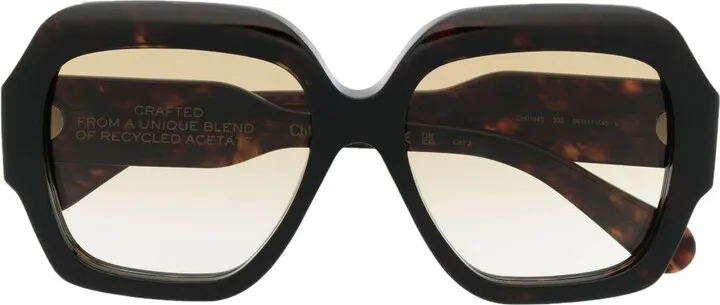 Oversized-Frame Gradient Sunglasses