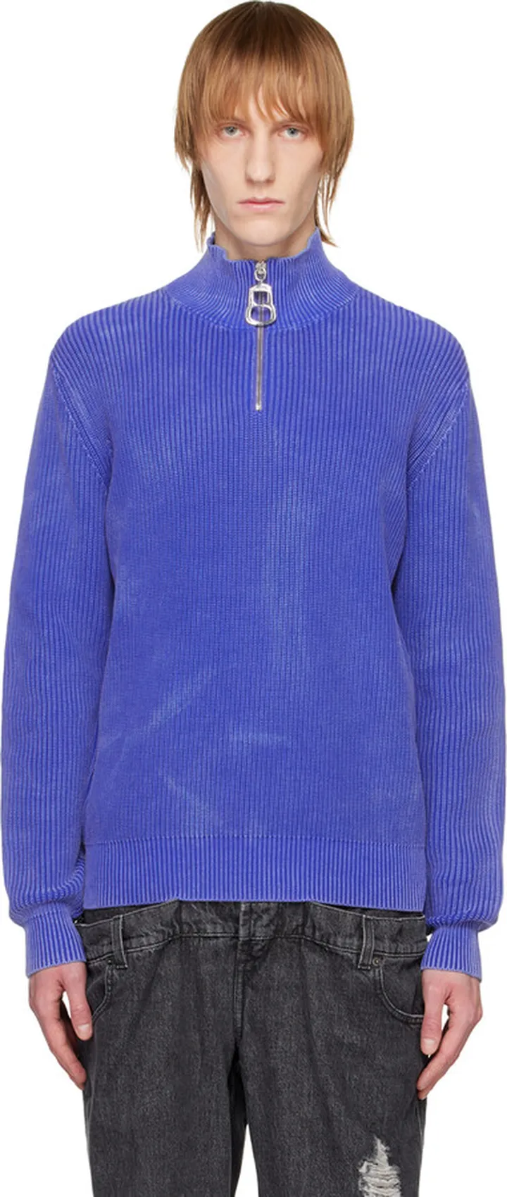 JW Anderson Blue Can Puller Sweater