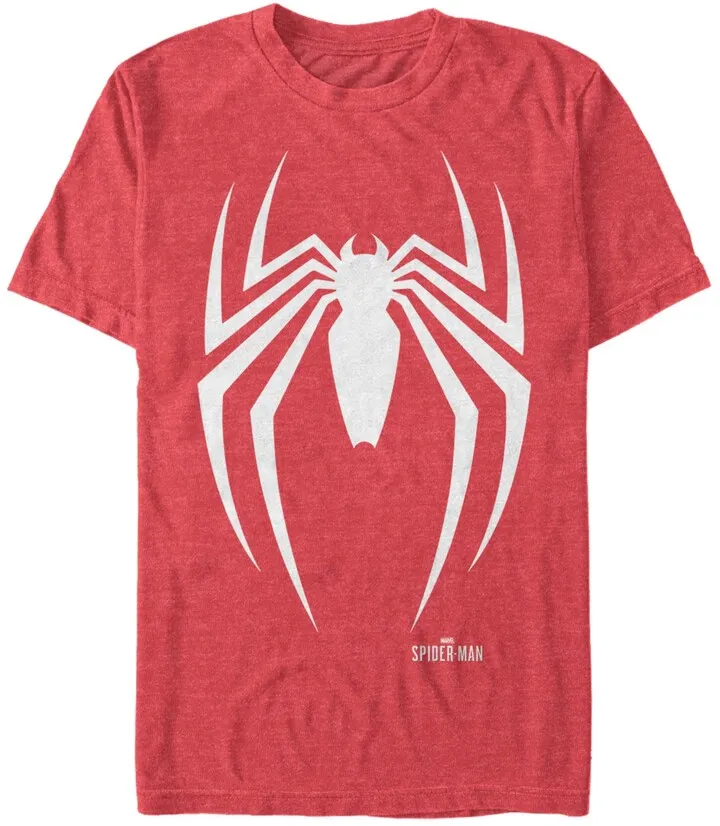 Marvel Men's Spider-Man Gamerverse Spider Chest Logo Short Sleeve T-Shirt
