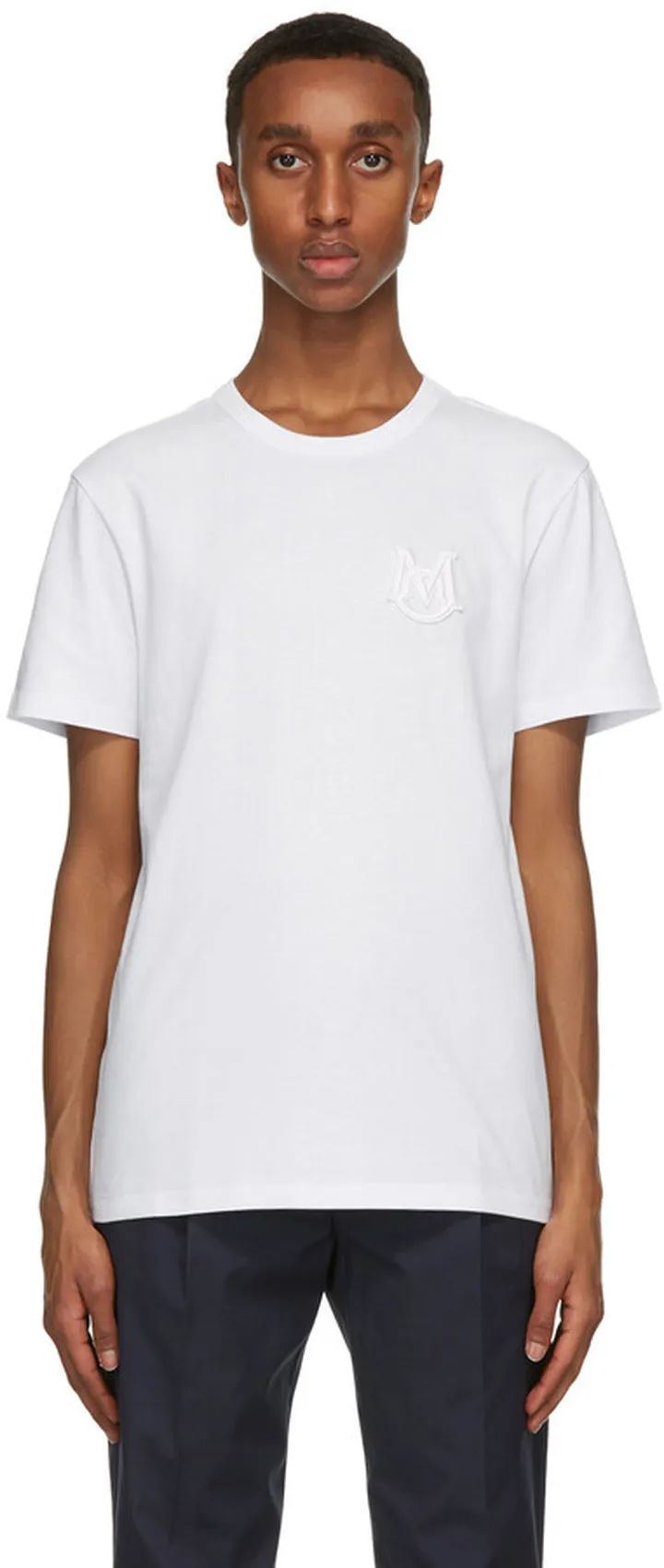 Moncler White Logo T-Shirt