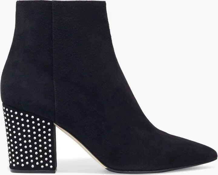 Sergio 75 crystal-embellished suede ankle boots