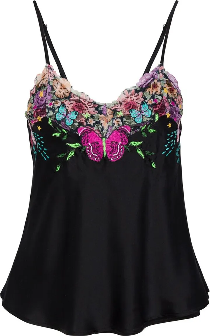 BOHEME - Goddess Embroidered Camisole - Black
