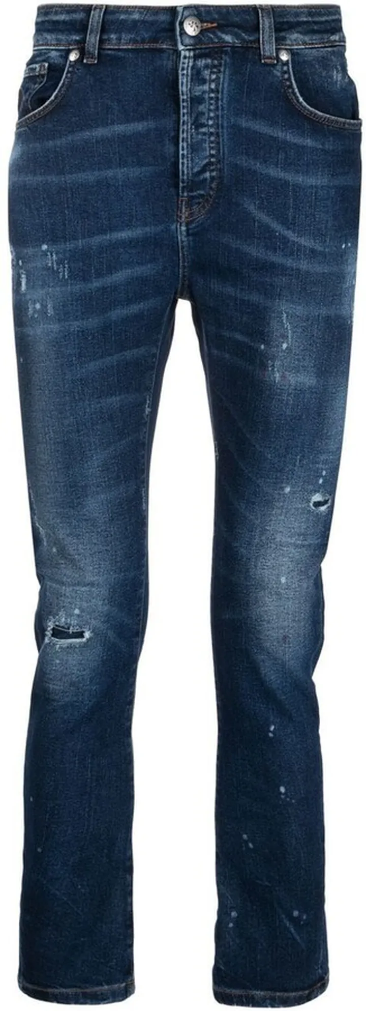 Logo-Patch Skinny Jeans