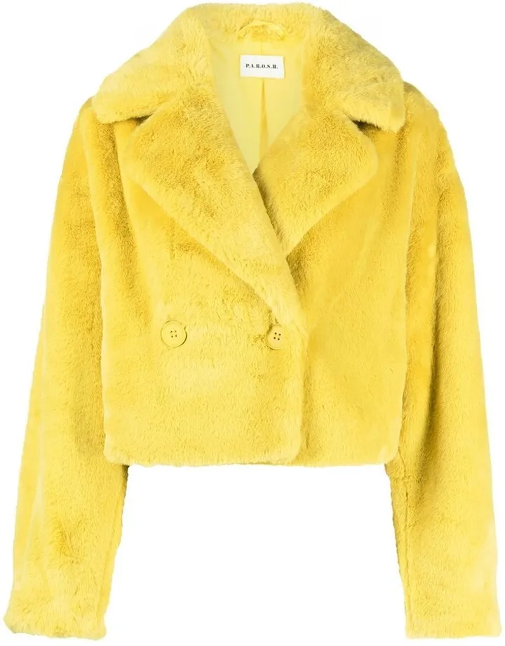 Cropped Faux-Fur Jacket