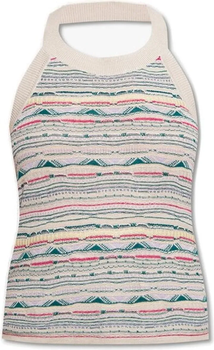 Isabel Marant Étoile Striped Halterneck Knitted Top