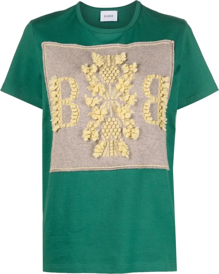 cashmere patch T-shirt