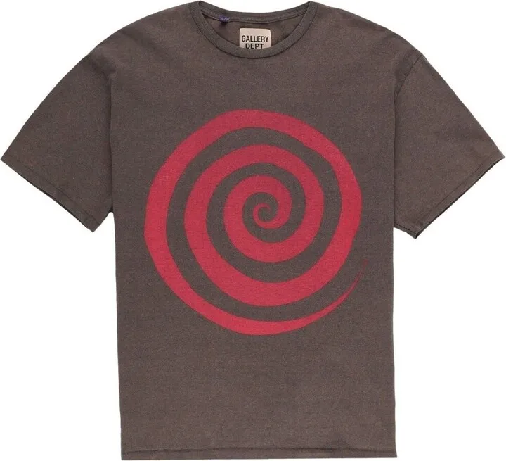 Brown Lost Graphic Print T-Shirt