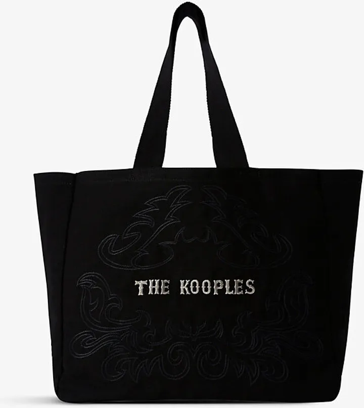 Womens BLA01 Logo-embroidered Cotton Tote bag