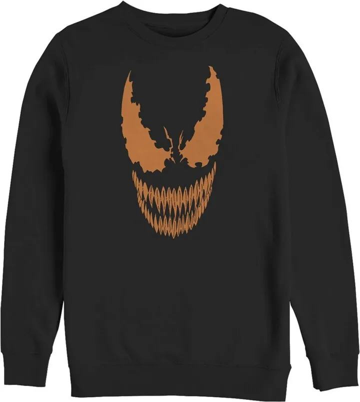 Men's Marvel Halloween Venom Scary Face Costume Sweatshirt - Black - X Large