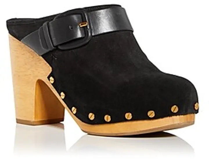 Veronica Beard Women's Dacey Buckled Strap Clogs