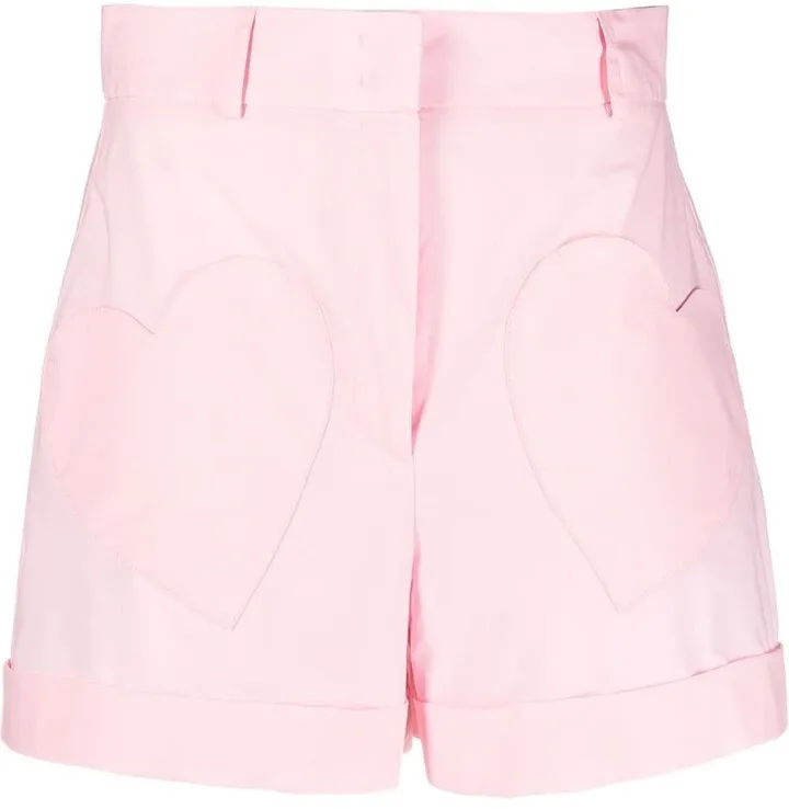 Heart-Patch Tailored Shorts
