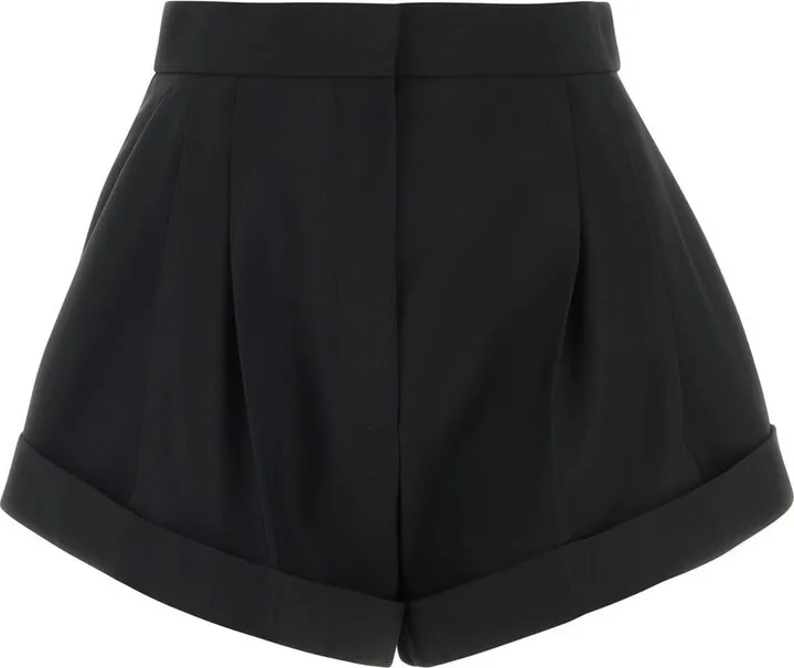 Alexander McQueen Pleated Tailored Shorts