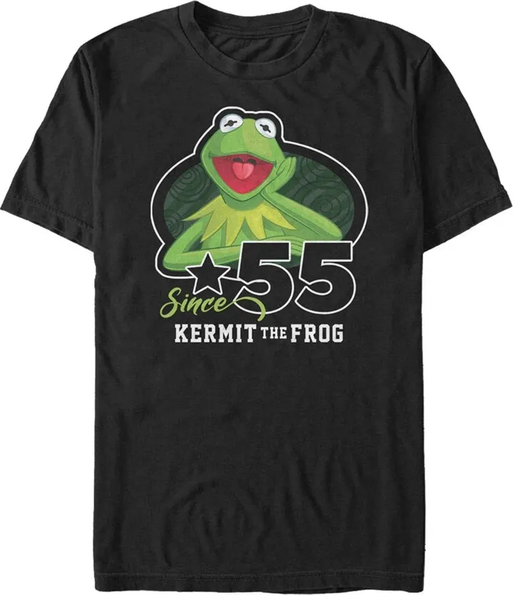 Men's The Muppets Green Since 55 T-Shirt - Black - Small