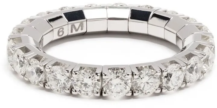 18kt White Gold Stretchy Diamond Ring